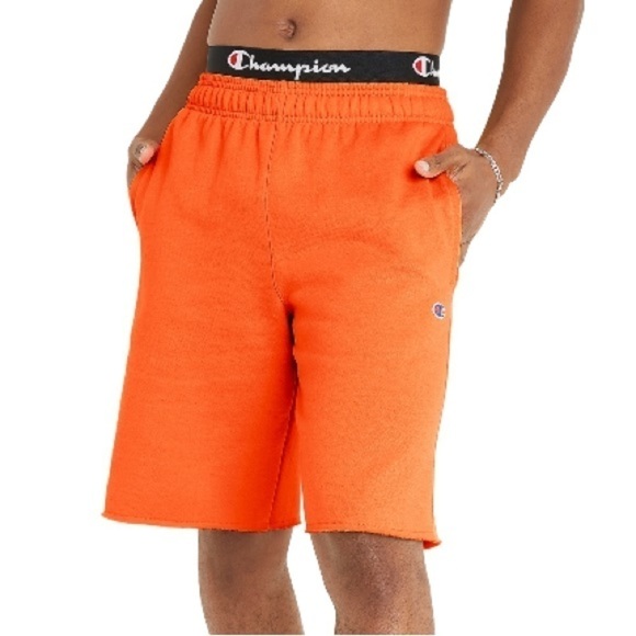 Champion Men's Fleece 10" Shorts - Laser Orange, men’short - Picture 2 of 10